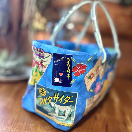 はいからさんの一閑張りかご はいからさんの一閑張りかごバスケット シノワズリ