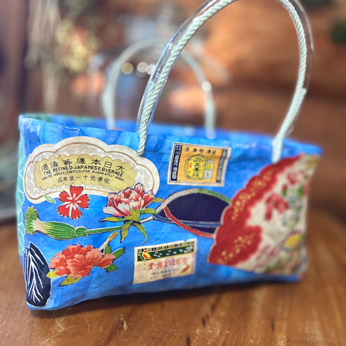 人気アイテムランキング はいからさんの一閑張りかごバスケット シノワズリとレトロポップ バッグ