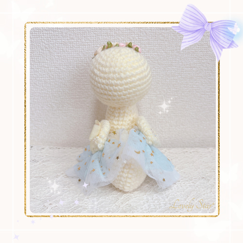 特別価格☆エレガントな白鳥のあみぐるみ あみぐるみ Lovely Star