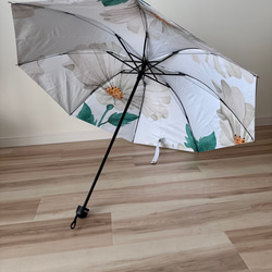 日傘 雨傘 折りたたみ傘 ３つ折り傘 骨8本 晴雨兼用 完全遮光 UVカット UPF50 マルチカラー3 1枚目の画像