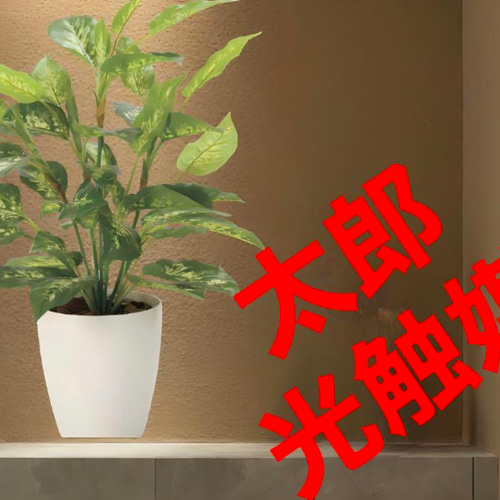 光触媒　人工観葉植物　フェイクグリーン　フレッシュディフェンバキアL 光触媒 光の楽園 ディフェンバキア【インテリア フェイク