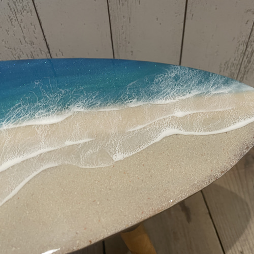 完売】サーフテーブル レジン レジンアート 海レジン 海
