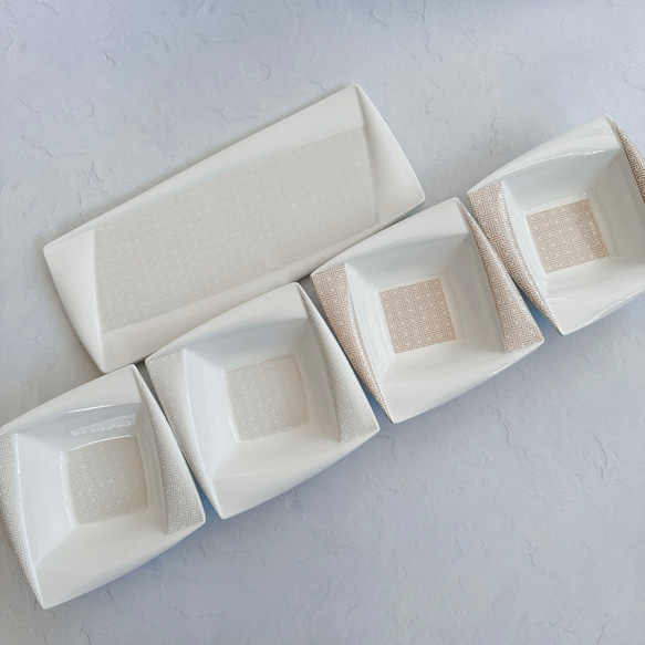 新品/未使用】ポーセラーツ/プレート小鉢セット