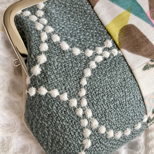 横長タイプ ミナペルホネンのパッチワークの可愛いがま口