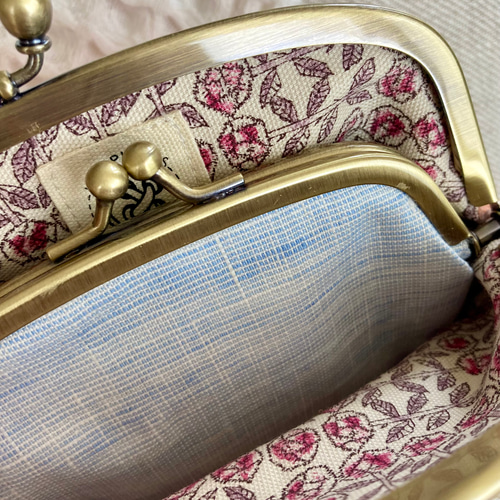 ミナペルホネン　親子がま口 親子がま口＊ミナペルホネン×リバティ mina-perhonenの人気柄