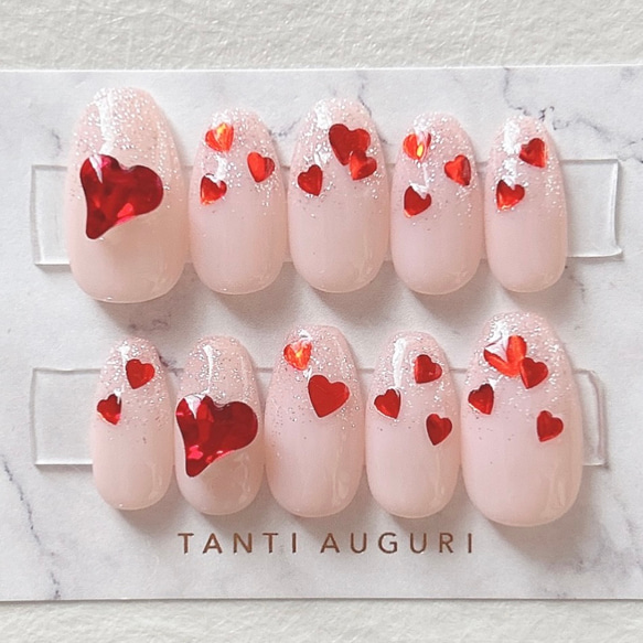 No.25【オーダー】ネイルチップ ガーリー 量産型 韓国 ピンク 白