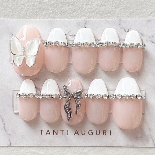 キラキラ フレンチ 韓国 ワンホン 量産型 キラキラ フレンチ 韓国 ワンホン 量産型