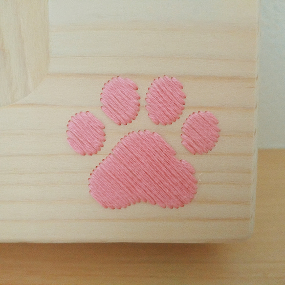 ペットの遺品ケース　猫用　ピンクの肉球 7枚目の画像
