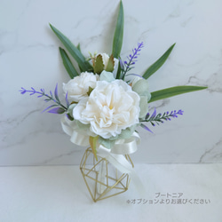 6月の誕生花 バラのキャスケード風クラッチブーケ【Bouquet】アーティシャルフラワー 11枚目の画像