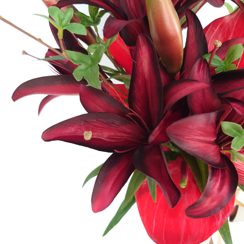 7月の誕生花 百合のクラッチブーケ【Bouquet】アーティシャル