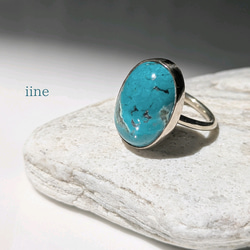 ブルーダイヤモンドターコイズ リング 天然石 Blue Diamond Turquoise Original ring 276 | ターコイズ