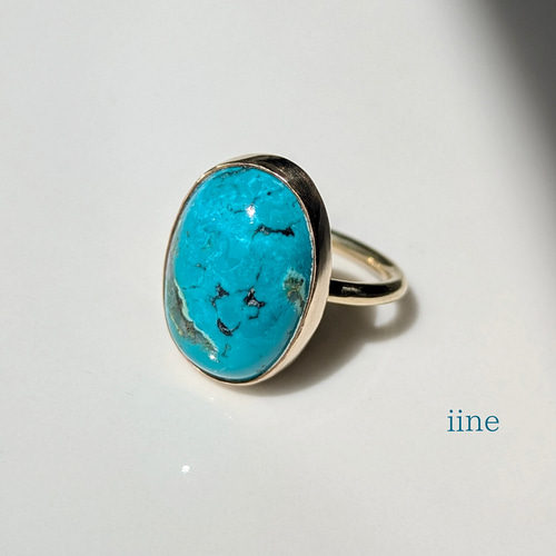 ブルーダイヤモンドターコイズ リング 天然石 Blue Diamond Turquoise Original ring 276 | ターコイズ