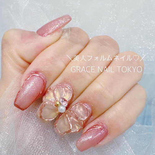 販売休止中→9月再開予定です♡】美人Luxuryネイルチップ【セレブ  