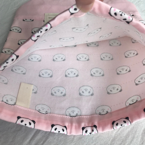 体操服袋 お着替え袋 縦32×横25cm 幼稚園 保育園 パンダ ピンク ブルー