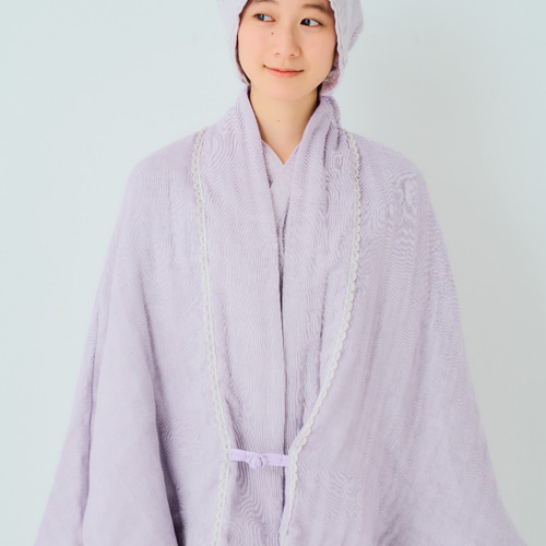 B襟タイプ フロシュカ五重ガーゼケープ 介護服 在宅介護 入院パジャマ