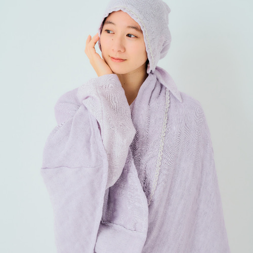 B襟タイプ フロシュカ五重ガーゼケープ 介護服 在宅介護 入院パジャマ