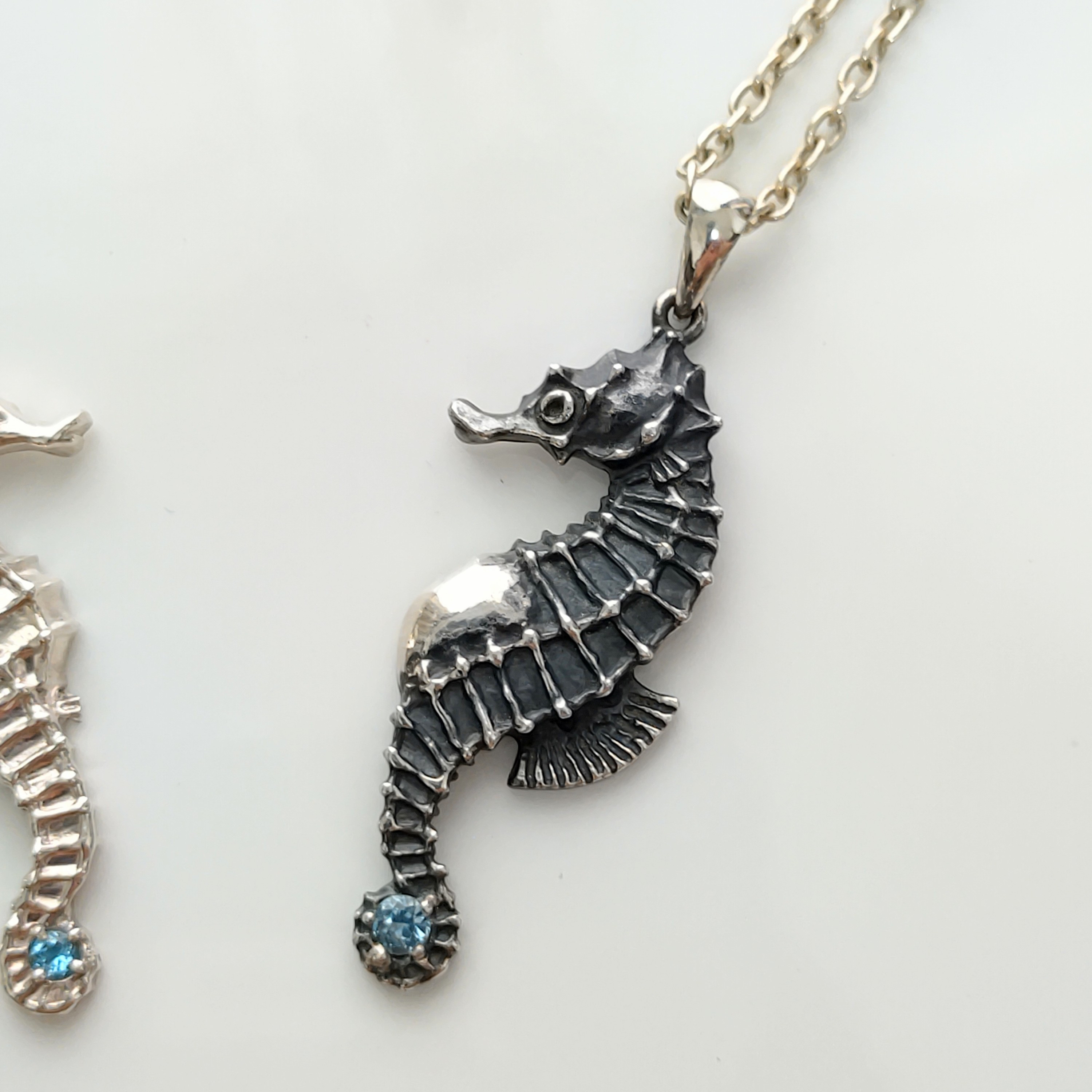 タツノオトシゴ 希少！ ボタン silver925 トシカネ(俊兼)ジュエリー