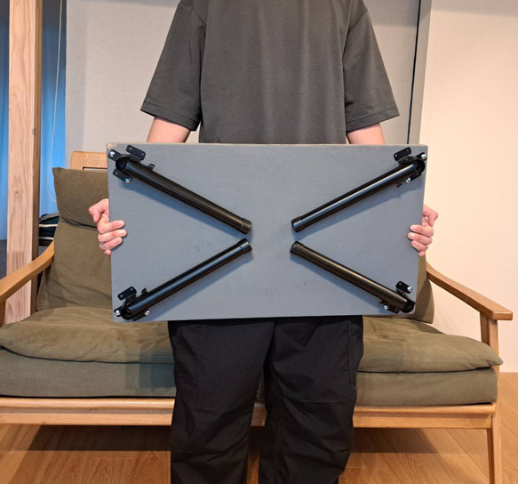 モルタルローテーブル(折りたたみ式） 8枚目の画像
