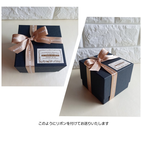 ★アロマ付き♡プリザ薔薇入り「Box Arrangement -rose-」mini・イエロー・オレンジ系 10枚目の画像