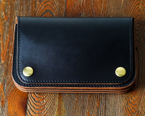 ミドル トラッカーウォレット Middle Tracker Wallet < 茶芯ブラック