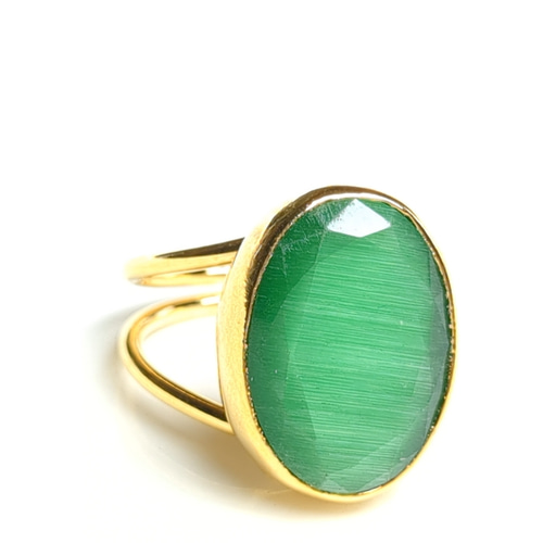 最新作☆『Green Onyx』の世界でひとつの天然石リング
