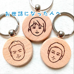 2名さま　A4サイズ【似顔絵オーダー】 キーホルダー②つ 2名さまA4サイズ【似顔絵オーダー】 キーホルダー②つ