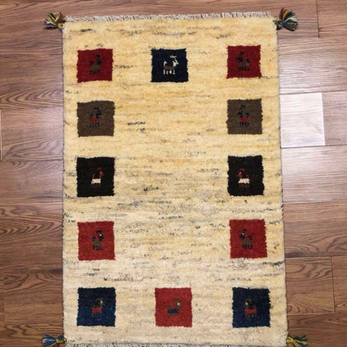 ペルシャギャッベ (ギャベ) 玄関マット No:GP-515 カーペット・絨毯