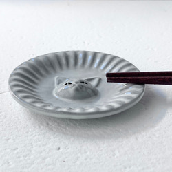 マメ皿箸置 ネコ 3枚目の画像