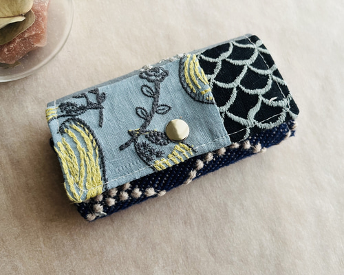 ミナペルホネン 本革キーケース following day マーメイド 花火