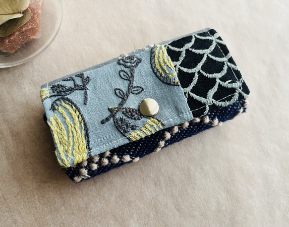 ミナペルホネン 本革キーケース following day マーメイド 花火