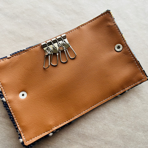 ミナペルホネン 本革キーケース following day マーメイド 花火