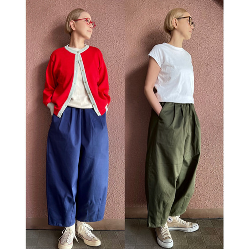 RATA❤️長さ選べる❣️綺麗に揺れるリネン混サーカスパンツ