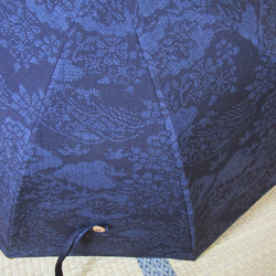 本真綿結城紬（100亀甲）着物から日傘 9枚目の画像