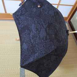 本真綿結城紬（100亀甲）着物から日傘 5枚目の画像
