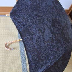 本真綿結城紬（100亀甲）着物から日傘 10枚目の画像