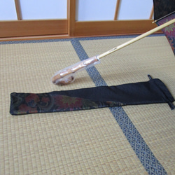 大島紬の着物から日傘（傘袋付き） 7枚目の画像