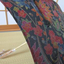 大島紬の着物から日傘（傘袋付き） 14枚目の画像