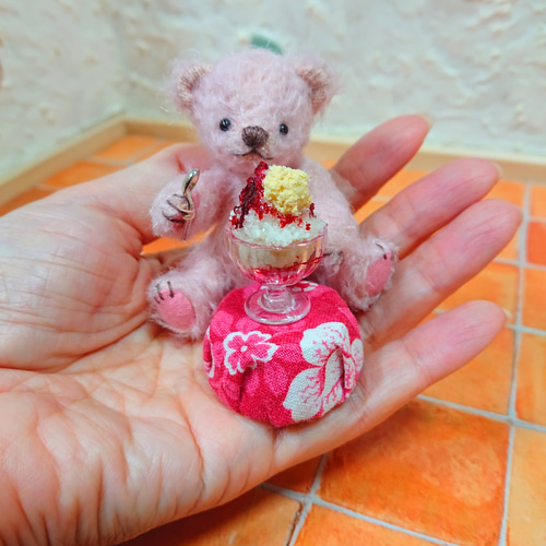 ミニチュアベア×いちごバニラ 【国内定形外送料無料】 テディベア