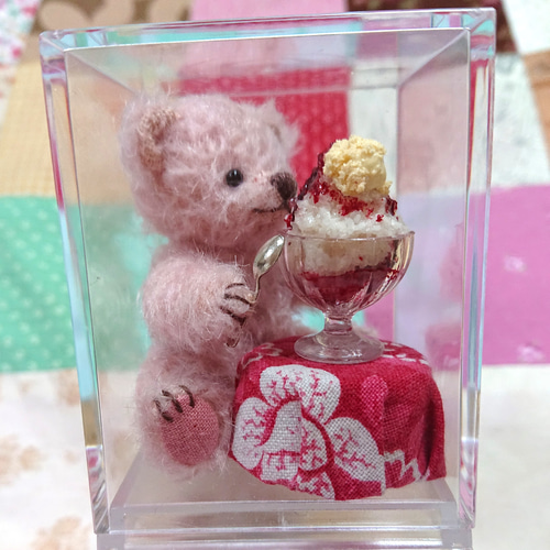 ミニチュアベア×いちごバニラ 【国内定形外送料無料】 テディベア