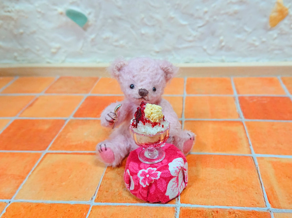 ミニチュアベア×いちごバニラ 【国内定形外送料無料】 テディベア