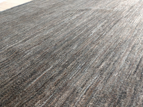 夏涼冬暖的天然地毯 Gazenilla 帽 灰色未染色羊毛 198x141 厘米 第8張的照片