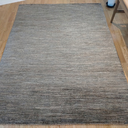 夏涼冬暖的天然地毯 Gazenilla 帽 灰色未染色羊毛 198x141 厘米 第6張的照片