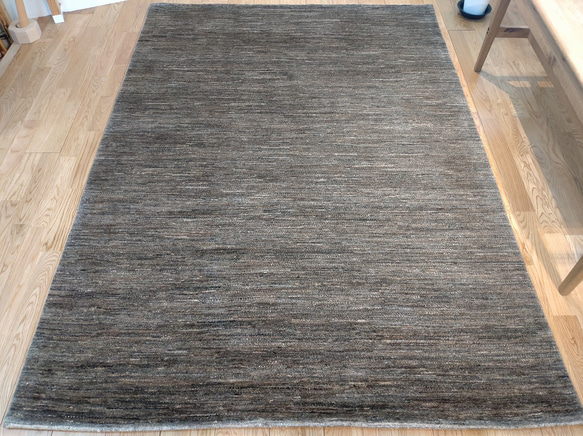 夏涼冬暖的天然地毯 Gazenilla 帽 灰色未染色羊毛 198x141 厘米 第7張的照片