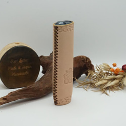 アイコスイルマiワンケース　ナチュラル　加熱ボタンにカシメ 5枚目の画像