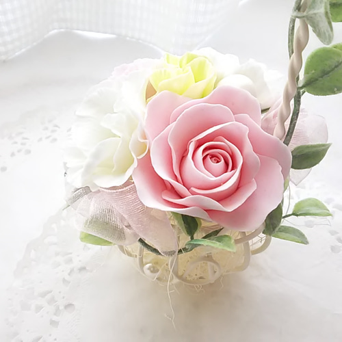 ひろりん✨クレイフラワー❁お正月フラワーアレンジメント特大壁掛け ひろりん様専用✨クレイフラワー❁お正月フラワーアレンジメント