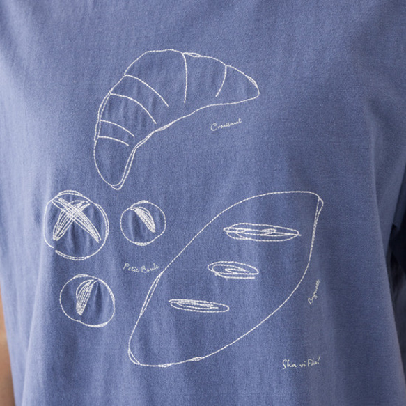 リサイクルコットンいろいろパン刺繍Tシャツ 16枚目の画像