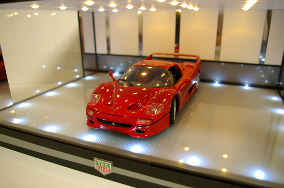 1/18、2〜3台展示可・モザイクタイル・ディスプレーBOX / 2色