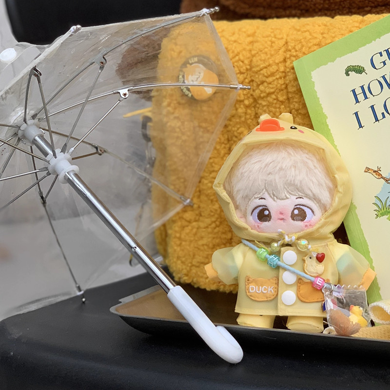 10/15/20cm着せ替えぬいぐるみ服 アヒル雨着セット 着せ替え人形