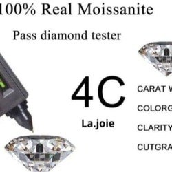 最高品質 モアサナイト （5mm）人工ダイヤ バイザヤード silver ピアス 8枚目の画像