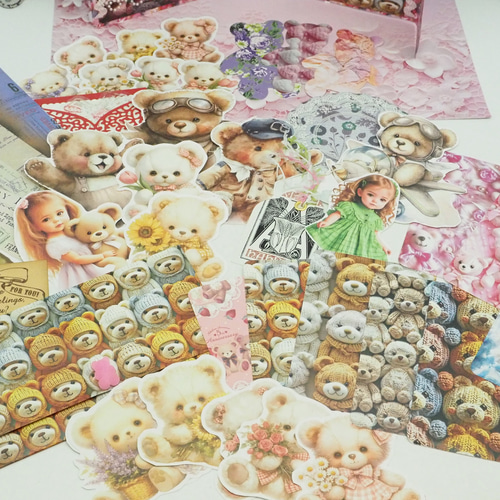 おすそ分けファイル☆くま尽くし♡くまちゃん柄のデザイン